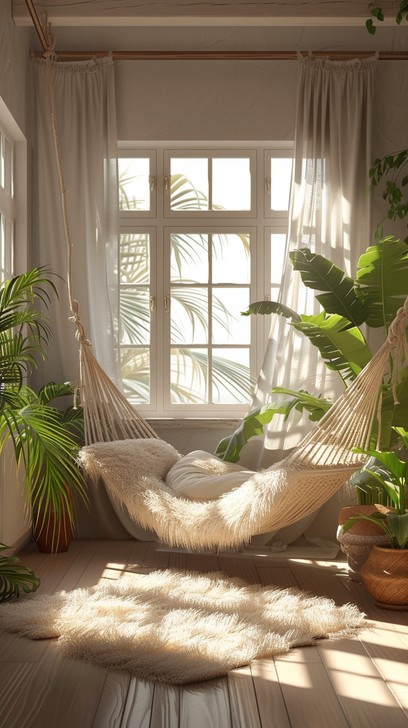 cozy-indoor-hammock-stockcake Creating a Heavenly Home: Key Points for a Blissful Living Space