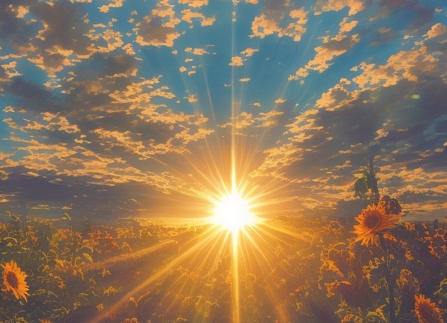 DreamShaper_v5_Kindness_A_warm_sun_shining_0 When You Are Filled With Love, You See Love Everywhere